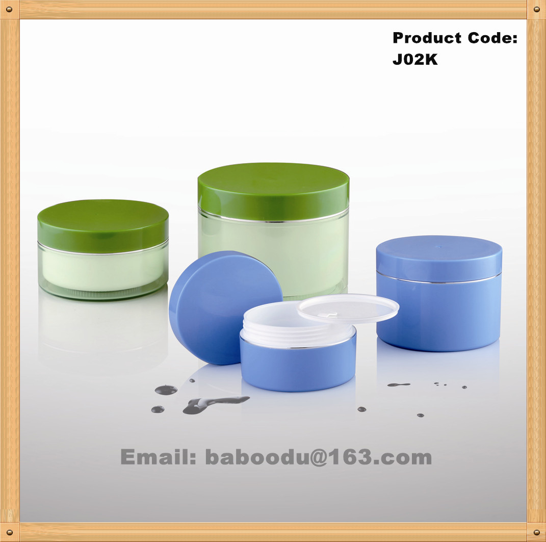 Straight round AS cream jar