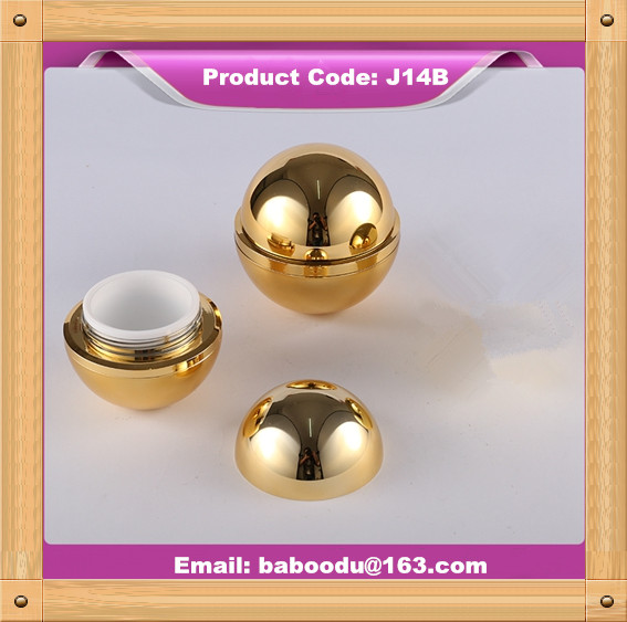Ball acrylic jar with shoulder