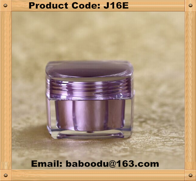 Square  acrylic cream jar