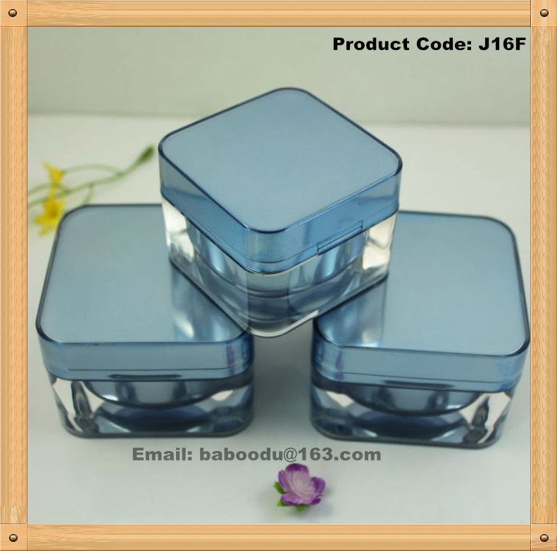 Square  acrylic cream jar