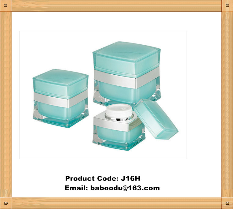 Square  acrylic cream jar