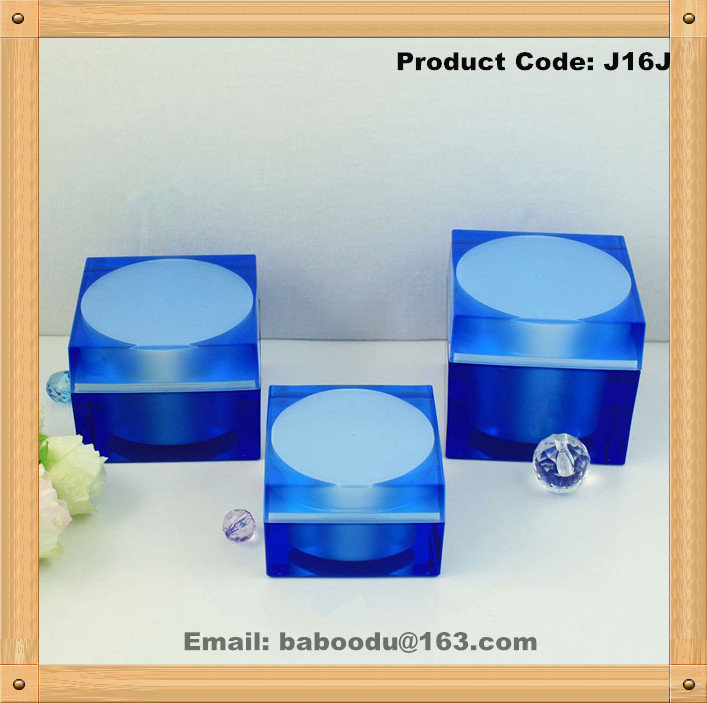 Square  acrylic cream jar