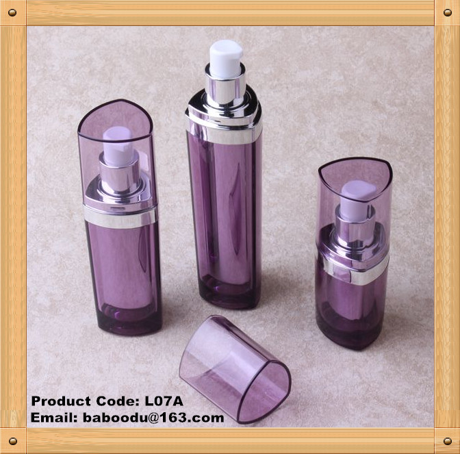 Heart shape acrylic lotion bottle