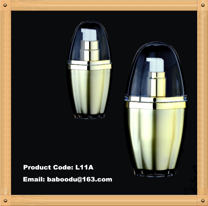 Ball shape acrylic lotion bottle