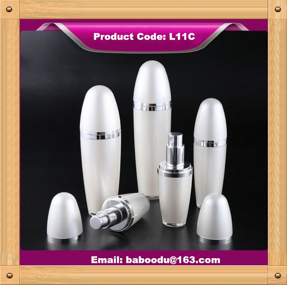 Ball shape acrylic lotion bottle
