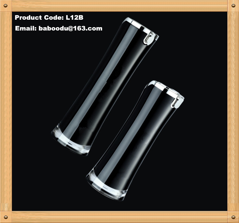 Slim waist acrylic lotion bottle