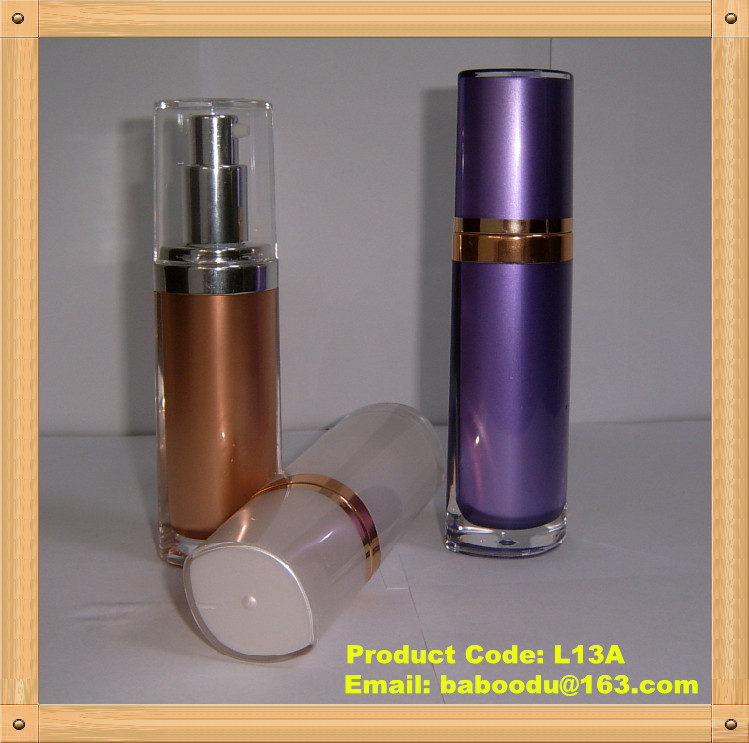 Lip shape acrylic lotion bottle