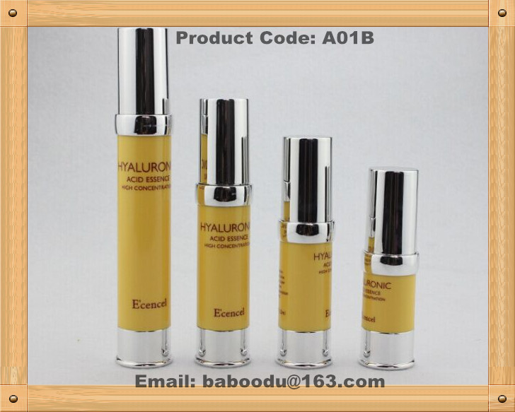 Aluminium/AS round airless bottle