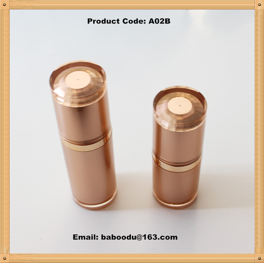 Acrylic round airless bottle