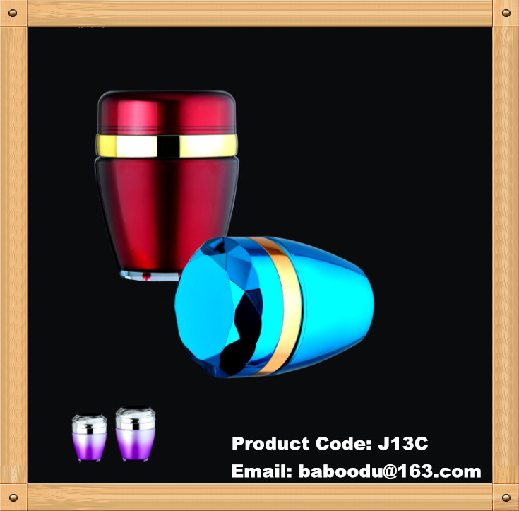 Drum shape airless cream jar 