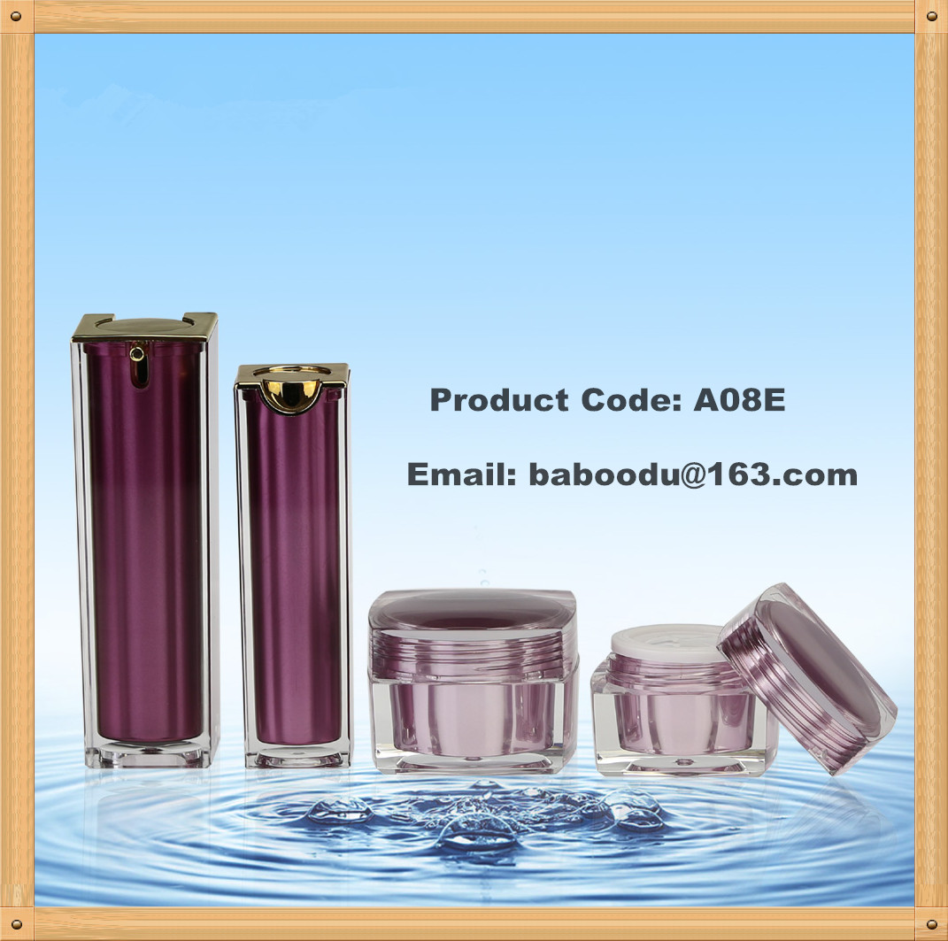 Acrylic Square airless bottle