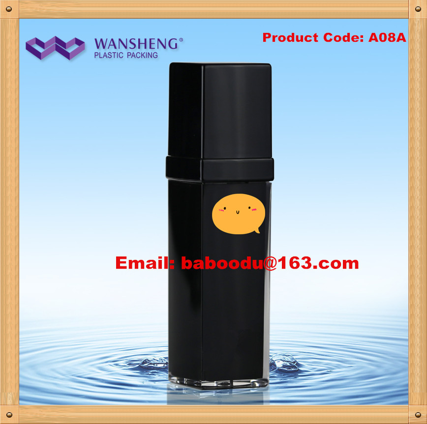 Straight square airless bottle