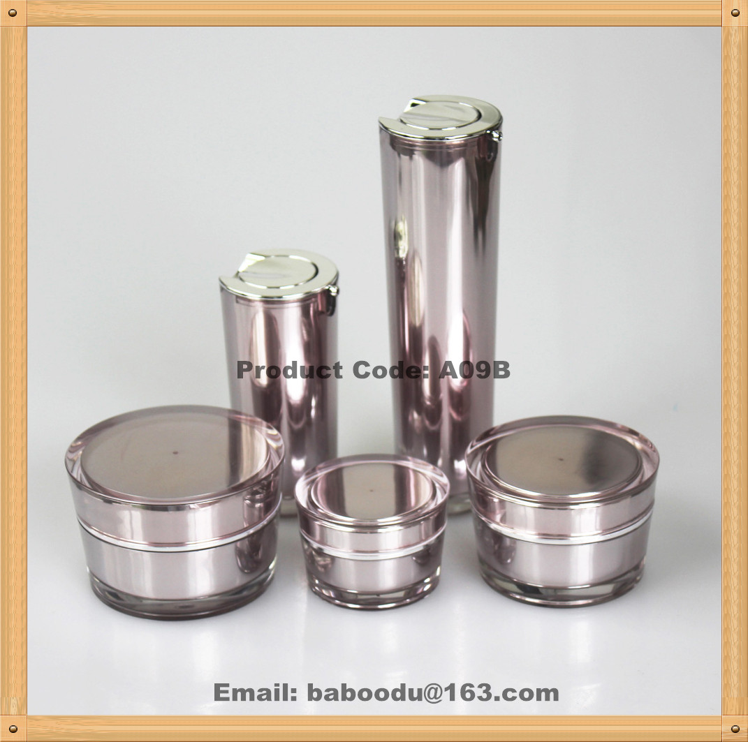 Cone shape acrylic airless bottle