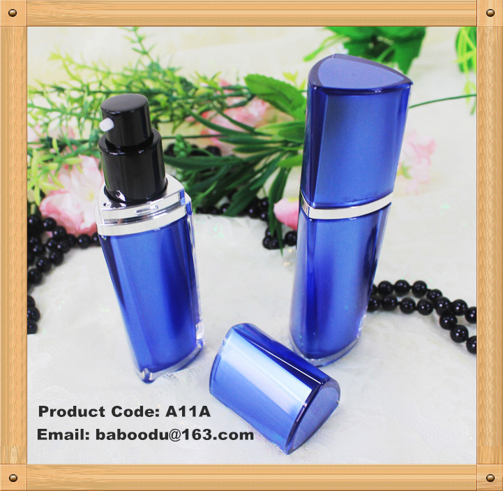 Triangle shape acrylic airless bottle